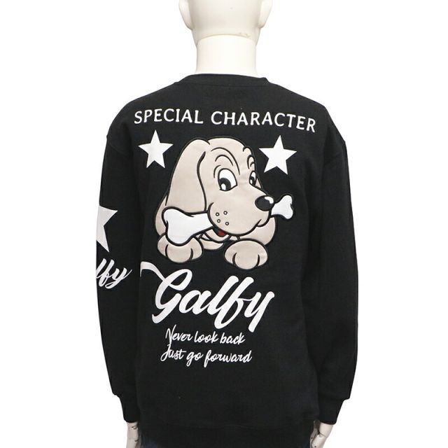 GALFY ガルフィー アップリケ 刺繍 トレーナー ( 131081 ) 長袖
