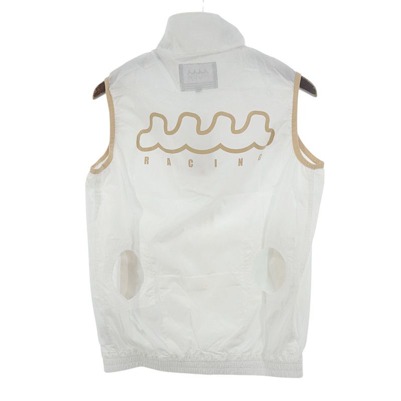 ムータ/MUTA GOLF ゴルフ ロゴ ジップアップ ナイロン ベスト ホワイト