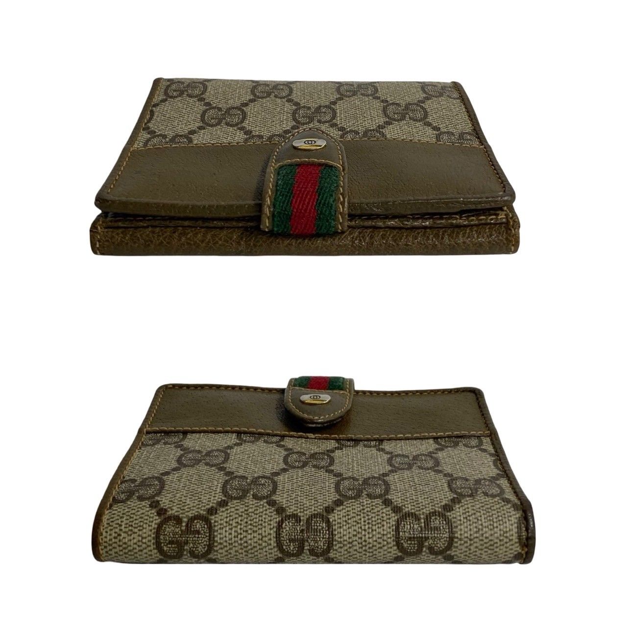 極美品* GUCCI グッチ二つ折り 折り財布 コンパクト 極美品* GUCCI グッチ二つ折り 折り財布 コンパクト