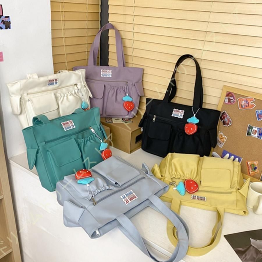 ショルダーバッグ トートバッグ レディース マザーズバッグ大容量 A4 多機能バッグ ナイロン 軽量 通勤バッグ 収納多数 ポケットいっぱい 通勤 通学 実用的