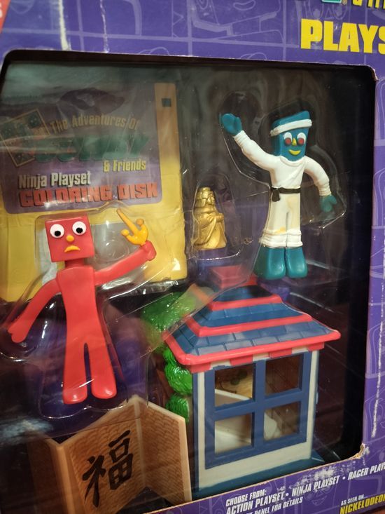 ガンビー) GUMBY&FRIENDS NINJA PLAYSET おもちゃ アメリカトイ
