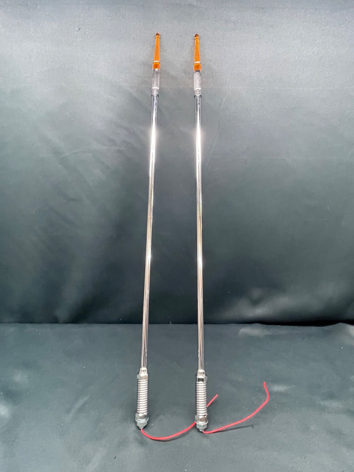 ネオンコントロール棒 740ｍｍ 2個 アンバー 24V球 旗棒 レトロ デコトラ アート 高野自動車用品製作所 トラックショップＡＳＣ