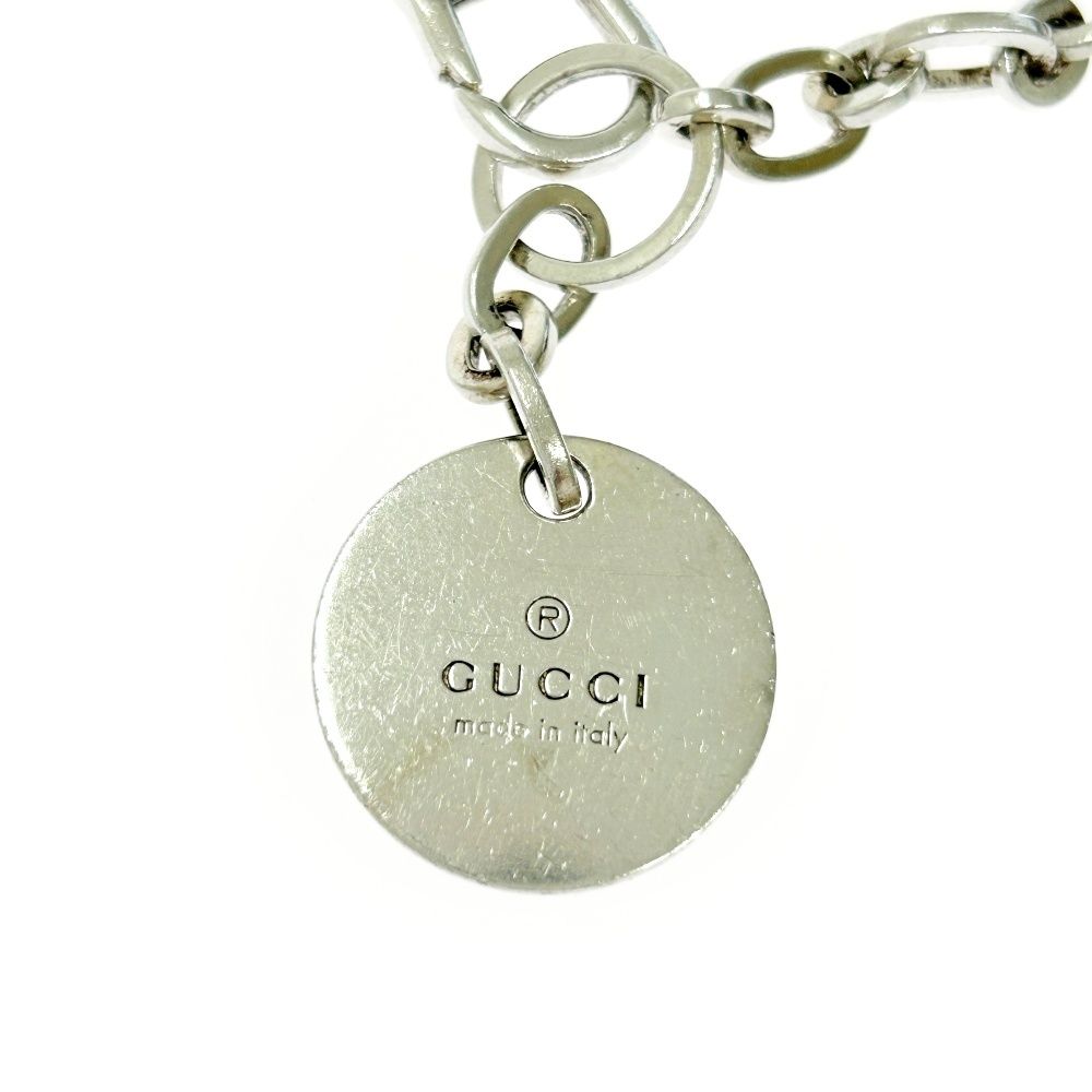 中古】GUCCI グッチ シルバー ロゴ ラウンド ブレスレット 26.9g 中古】GUCCI グッチ シルバー ロゴ ラウンド ブレスレット 26.9g