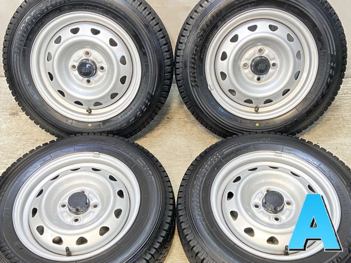 155|80R14 88|86LT ブリヂストン ブリザック VL1 JECT J9 14x5.0 40 100-4穴 タイヤ スタッドレスタイヤ ホイールセット 4本セット w14251006001