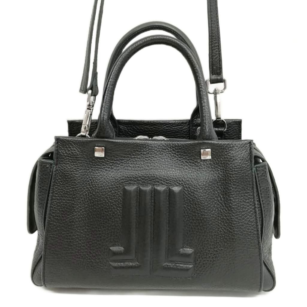 美品　LANVIN on Bleuランバン ビジネスバッグ シボ革 2way 黒 LANVIN en Bleu ランバンオンブルー ビジネスバッグ トート