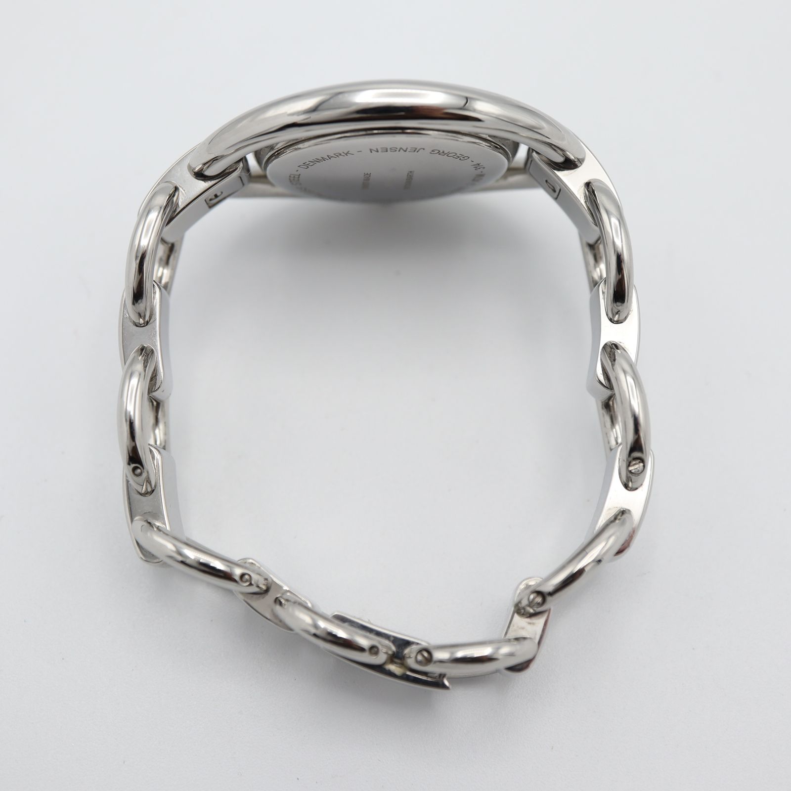 希少 腕時計 稼働 GEORG JENSEN ジョージジェンセン クォーツ ダイヤ