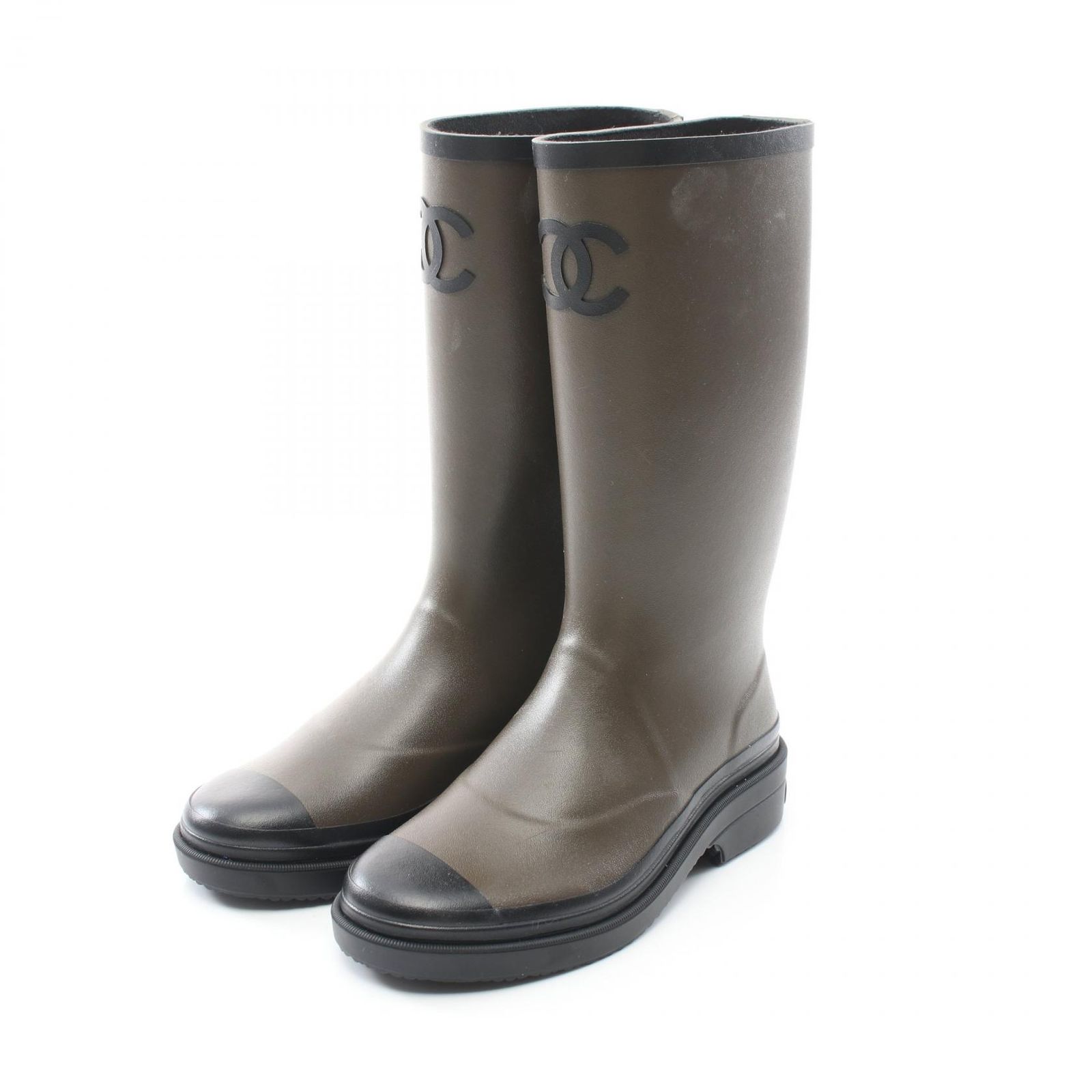CHANEL - 値下げ！新品未使用 シャネル レインブーツ38 ジェニー着用