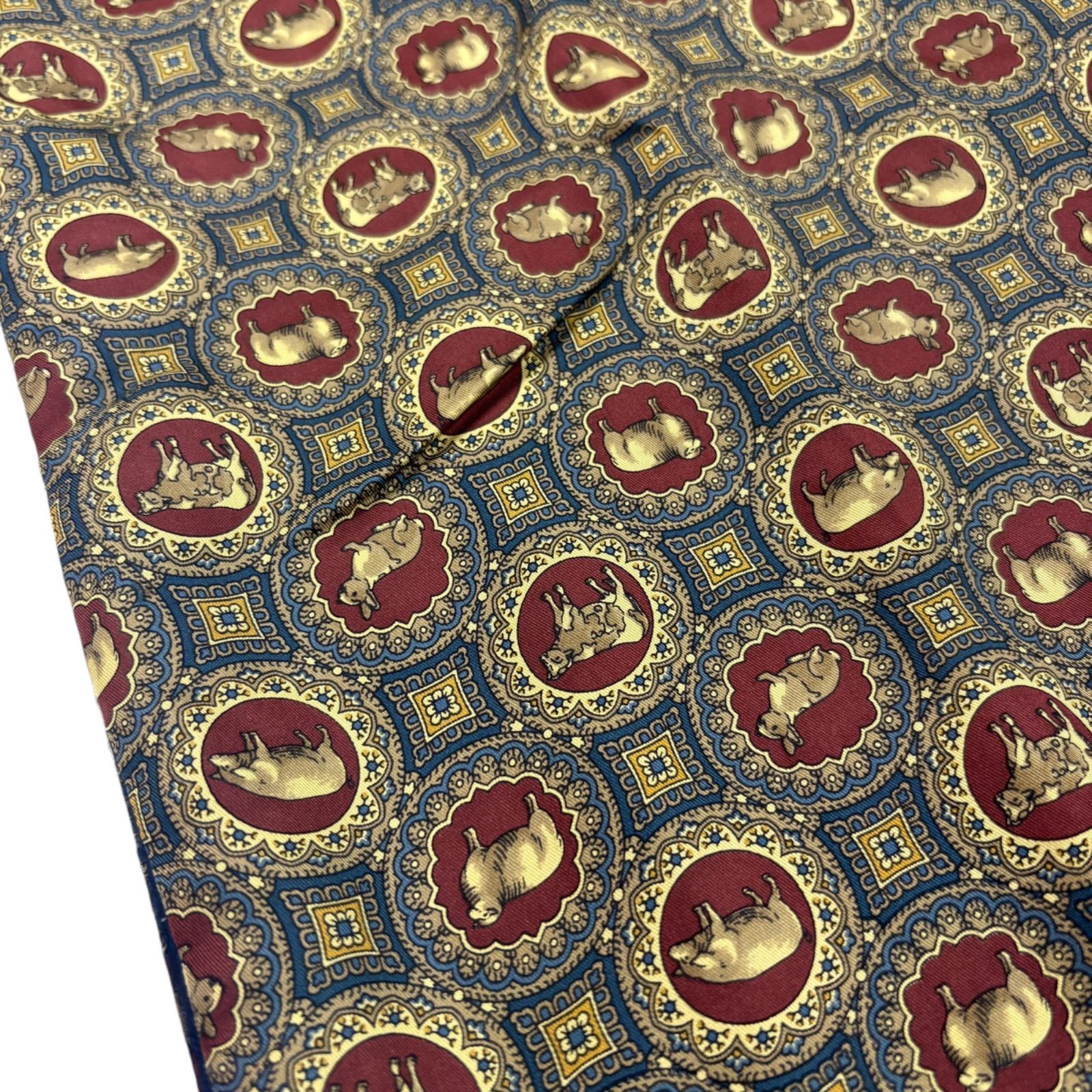 dunhill アニマル総柄 ストール ダンヒル シルク カシミヤ Dunhill