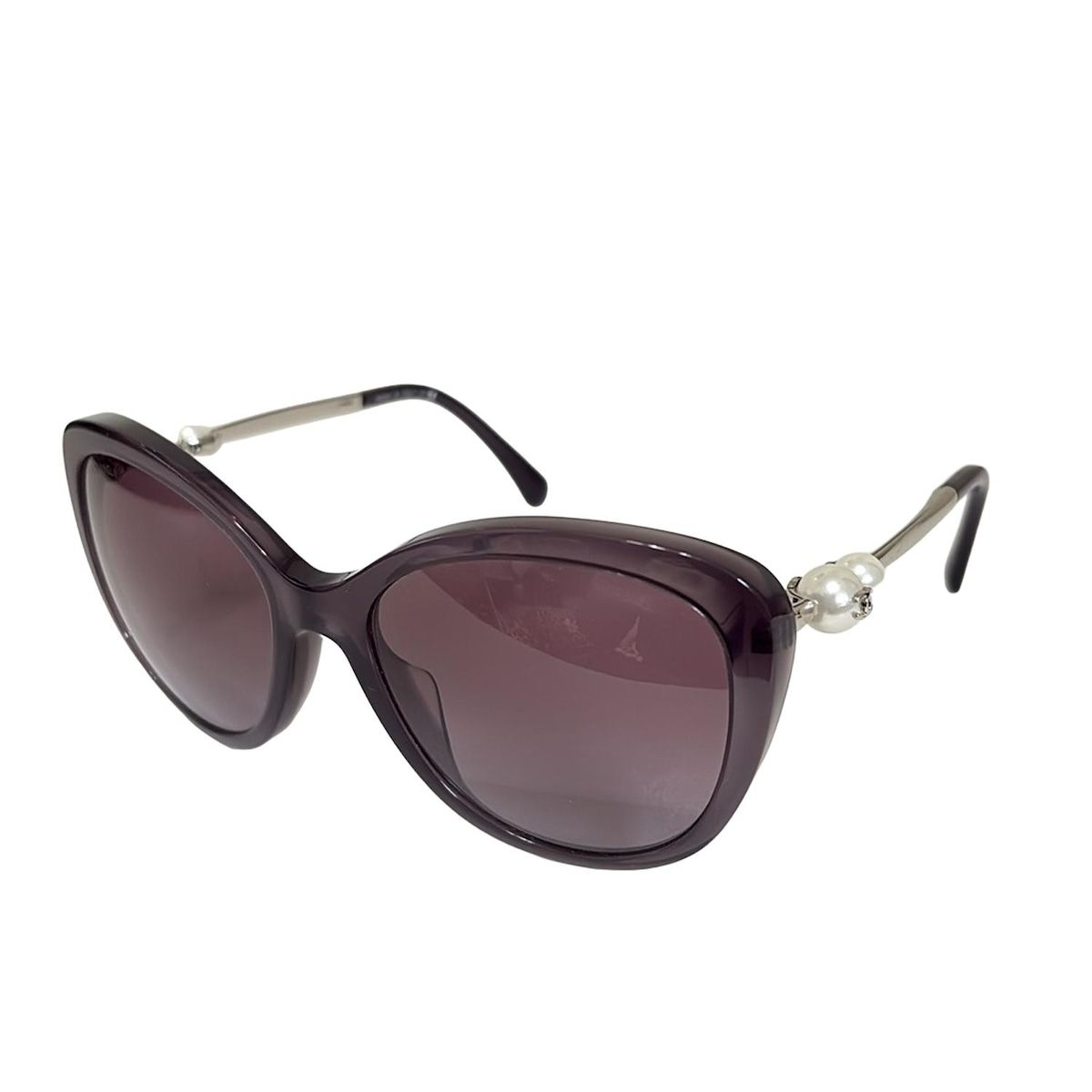 シャネル　CHANEL　パール　サングラス　5338HA CHANEL(シャネル) サングラス美品 - 5338-H-A パープル×シルバー