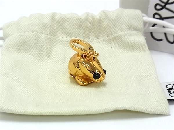 LOEWE ロエベ エビ 海老 チャーム キーホルダー アクセサリー レディース メンズ ゴールド系 FI5681
