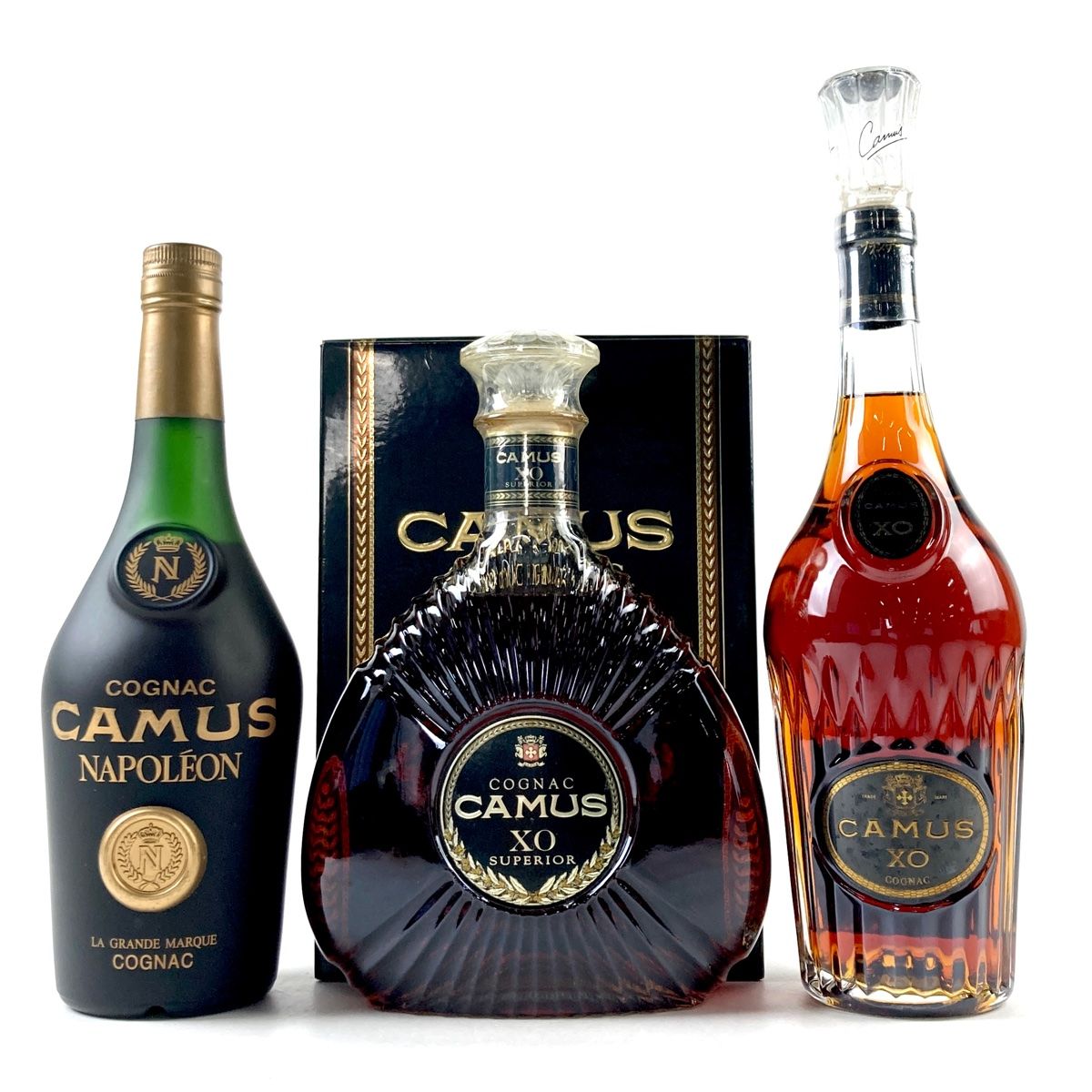 3本 カミュ グランド VSOP XO ロングネック ナポレオン エクストラ