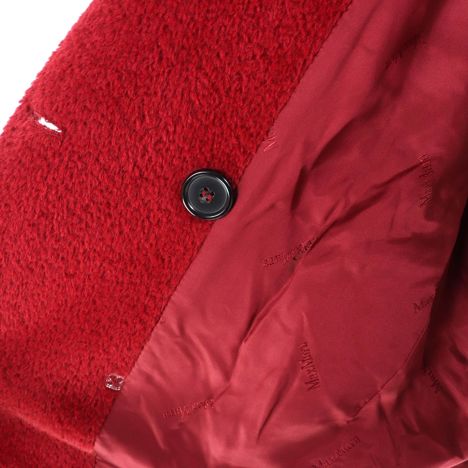 Max Mara 極美品△Max マックスマーラ アルパカ ウール 裏地ロゴ