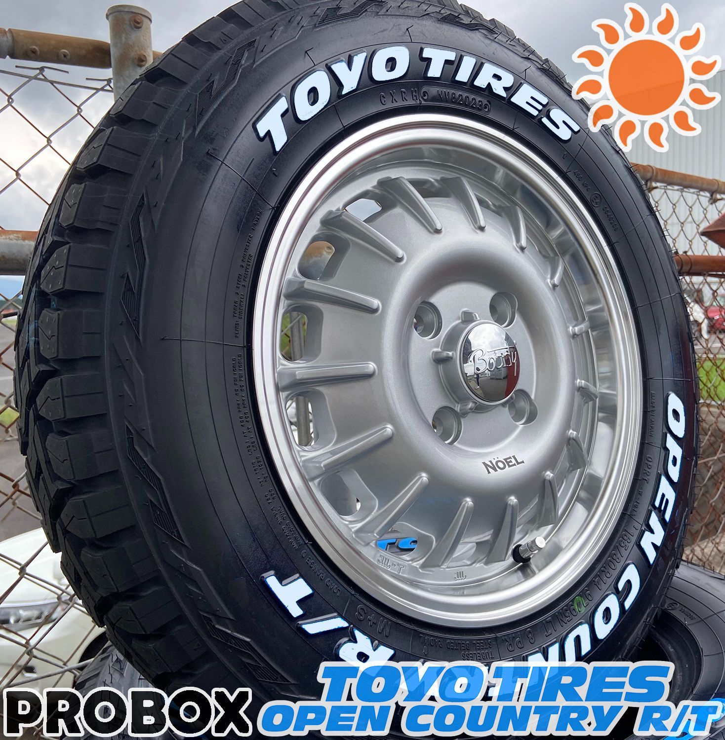 当店人気商品 プロボックス サクシード タイヤホイール 4本セット 1台分 TOYO オープンカントリー RT 165/80R14 ホワイトレター  Bounty Noel シルバー/リムポリッシュ オフロード仕様 クラシック仕様 キャンピング仕様 - メルカリ