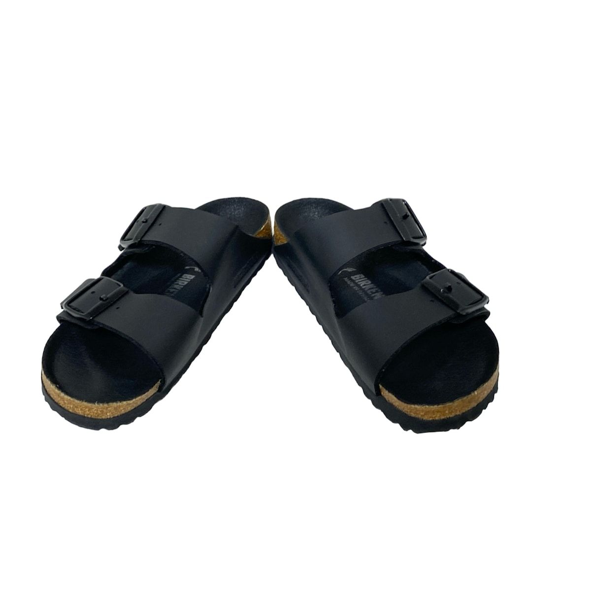 BIRKEN STOCK ビルケンシュトック サンダル 37 レディース - 黒 合皮