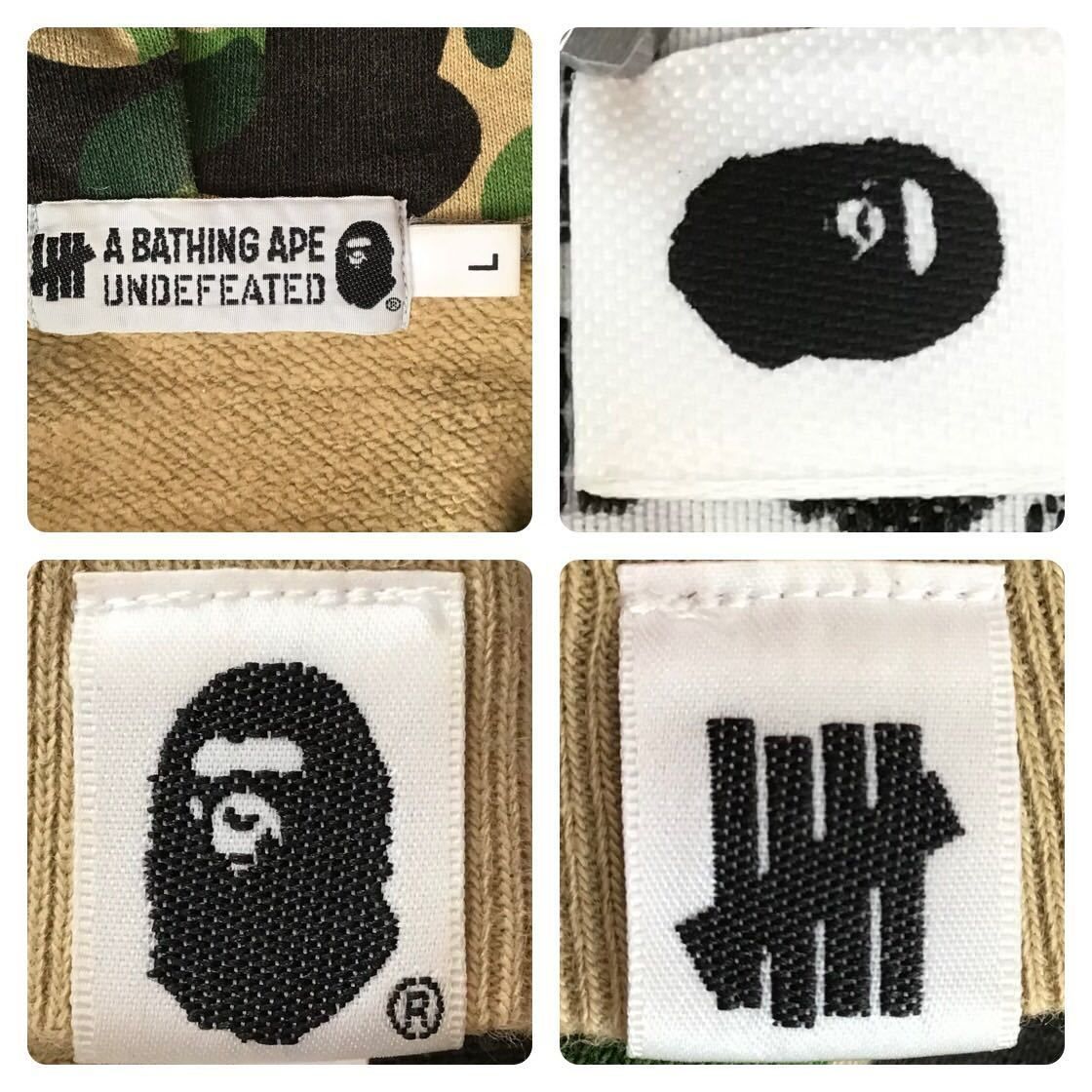Lサイズ‼️ a bathing ape undefeated パーカー Undefeated × BAPE ABC camo COLLEGE PULLOVER HOODIE Lサイズ a