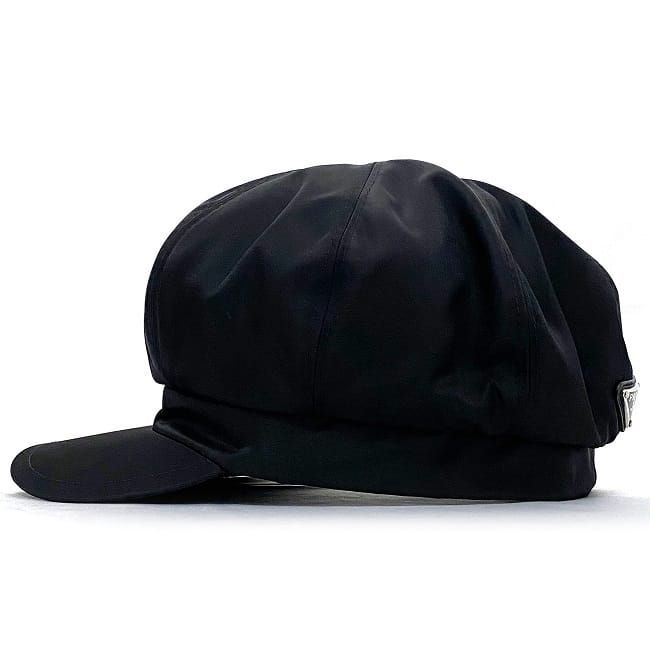 【美品】PRADA Re-Nylon  キャスケット  三角ロゴプレート S 美品】PRADA Re-Nylon キャスケット 三角ロゴプレート S
