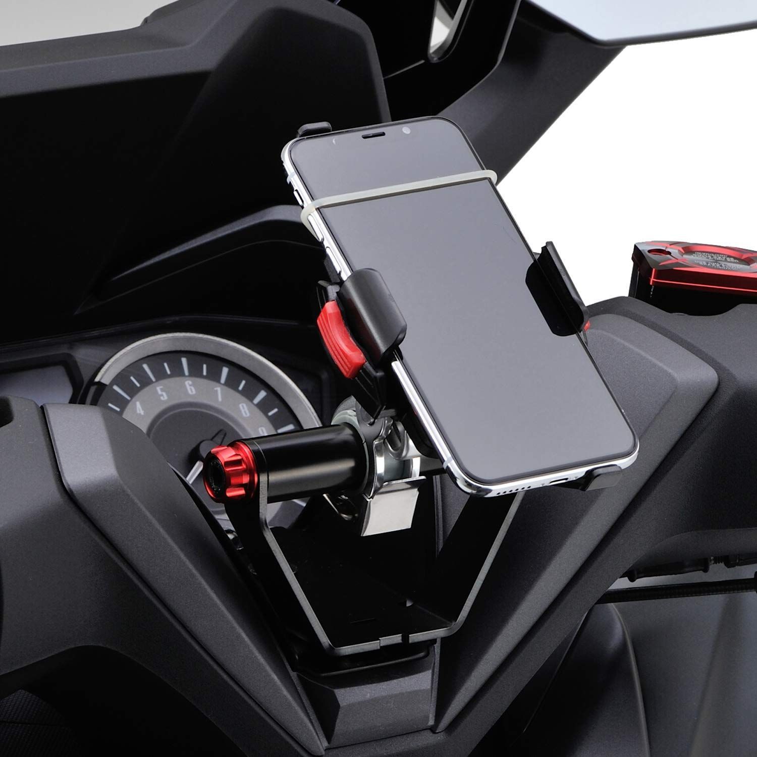 新着商品 17863 レッド 18-21 MF13|15 FORZA マルチバーホルダー クランプバー バイク用 デイトナ Daytona