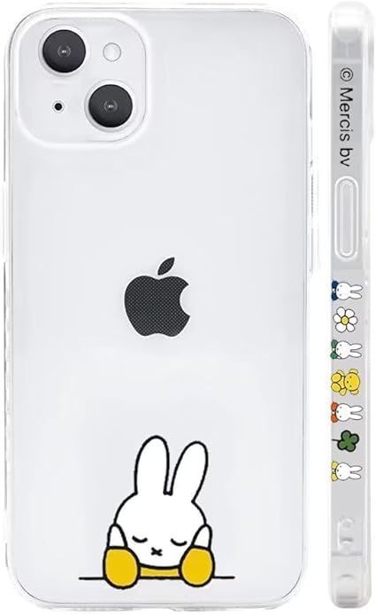 【在庫処分】ミッフィー iPhone12mini 用 ケース クリア 保護カバー キャラクター スマホケース ［透明 軽薄型 ワイヤレス充電対応 レンズ保護 ストラップホール付き］ 5.4インチ ケース アイフ