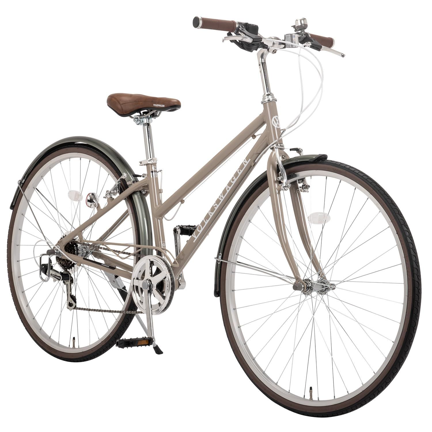 街乗り おしゃれ 700x32Cタイヤ VW-CR7006A 軽量アルミ シマノ6段変速 27インチ相当 700C クロスバイク 自転車 フォルクスワーゲン Volkswagen BRIGHTFACE_UK