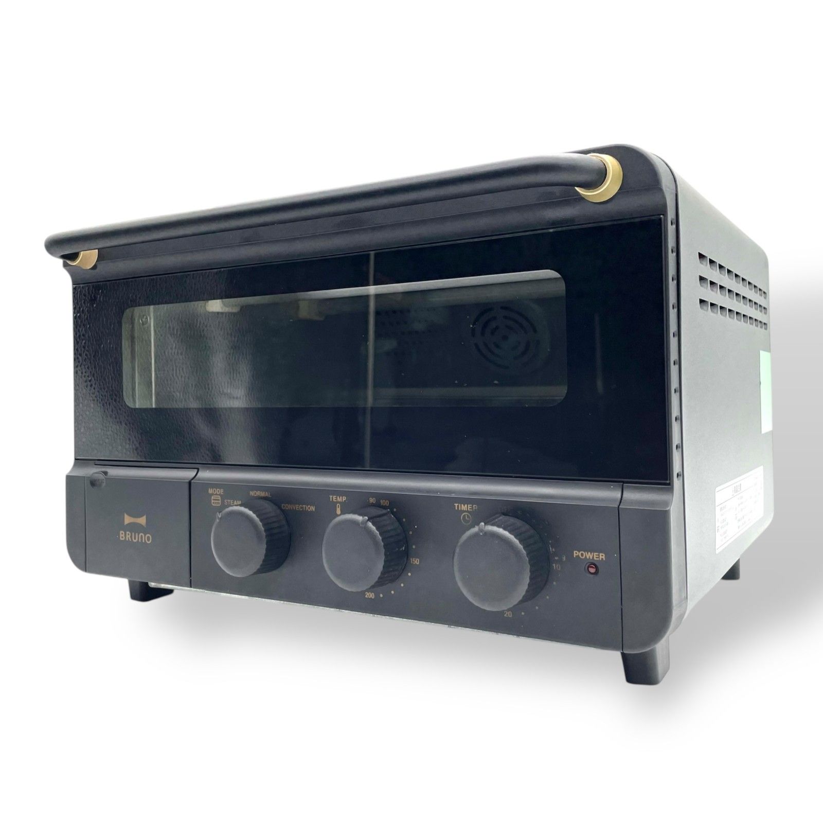 BRUNO ブルーノ スチーム&ベイク トースター BOE067 黒 ブラック 電子レンジ オーブントースター 家電 通電 済