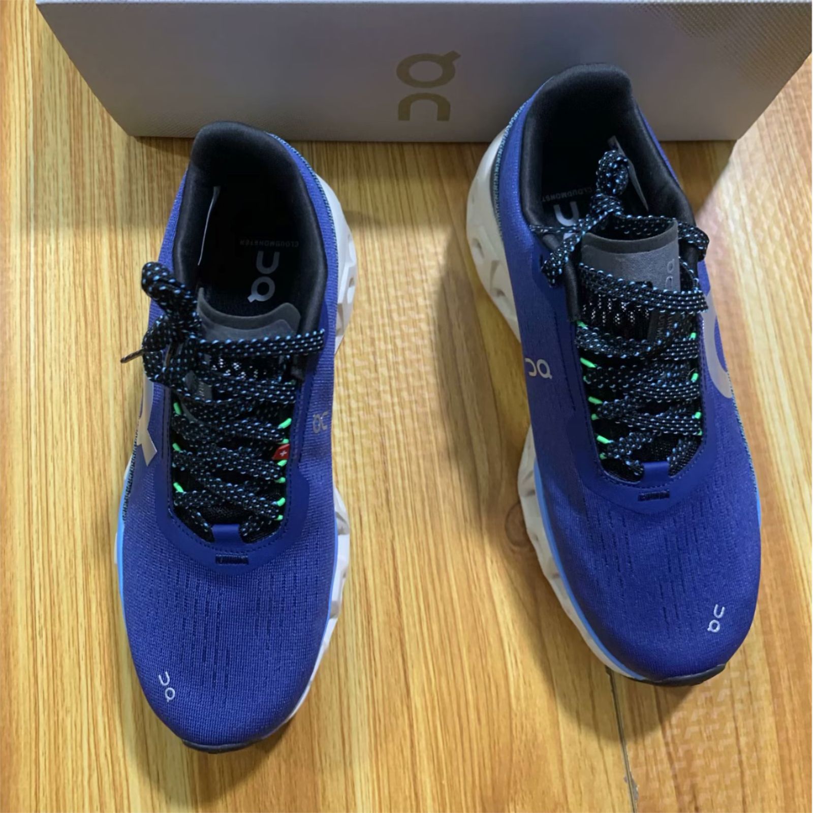 ON Cloudmonster2 23cm グレーブルー スニーカー Women's Cloudmonster 2 Running Shoe - Cream/Horizon