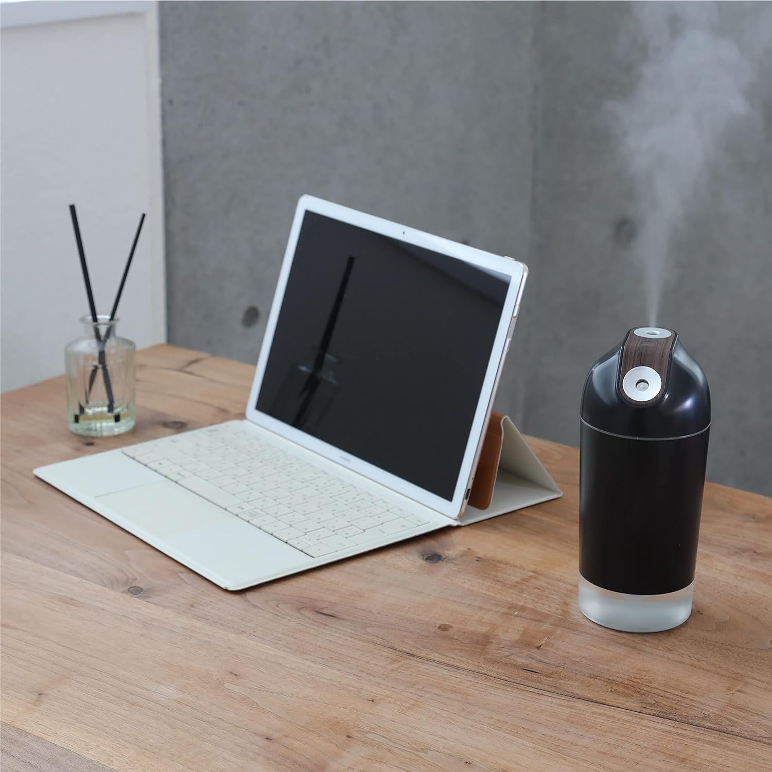 ポータブル加湿器　エレス Duo Mist デュオミスト (ブラック)