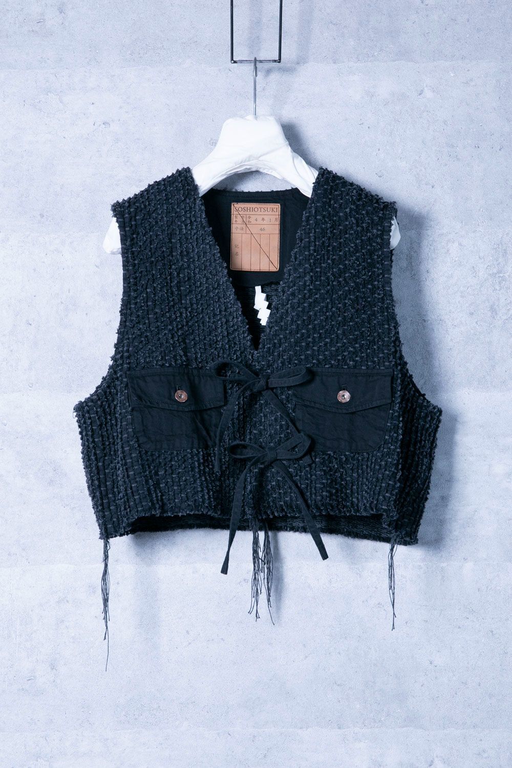 トップス SOSHIOTSUKI 23AW Lupe Denim V Neck Vest SOSHI OTSUKI LUPE DENIM GRUNGE VEST トップス SOSHIOTSUKI 23AW Lupe