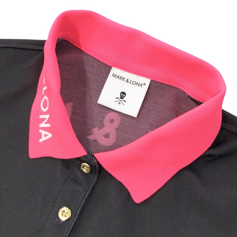 MARK&LONA マークアンドロナ　レディース　半袖ポロシャツ38 サイズ：38 MARK&LONA マークアンドロナ 半袖 ポロシャツ ブラック系
