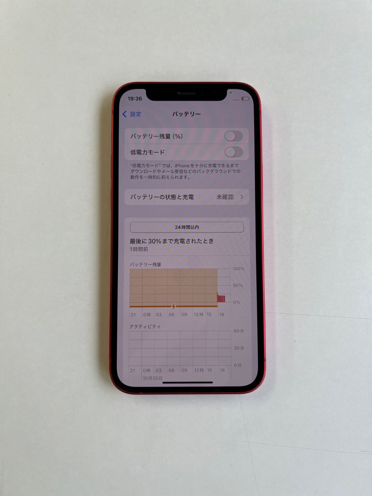 美品 iPhone 12 mini 128GB (PRODUCT)RED バッテリー100% MGDN3J/A