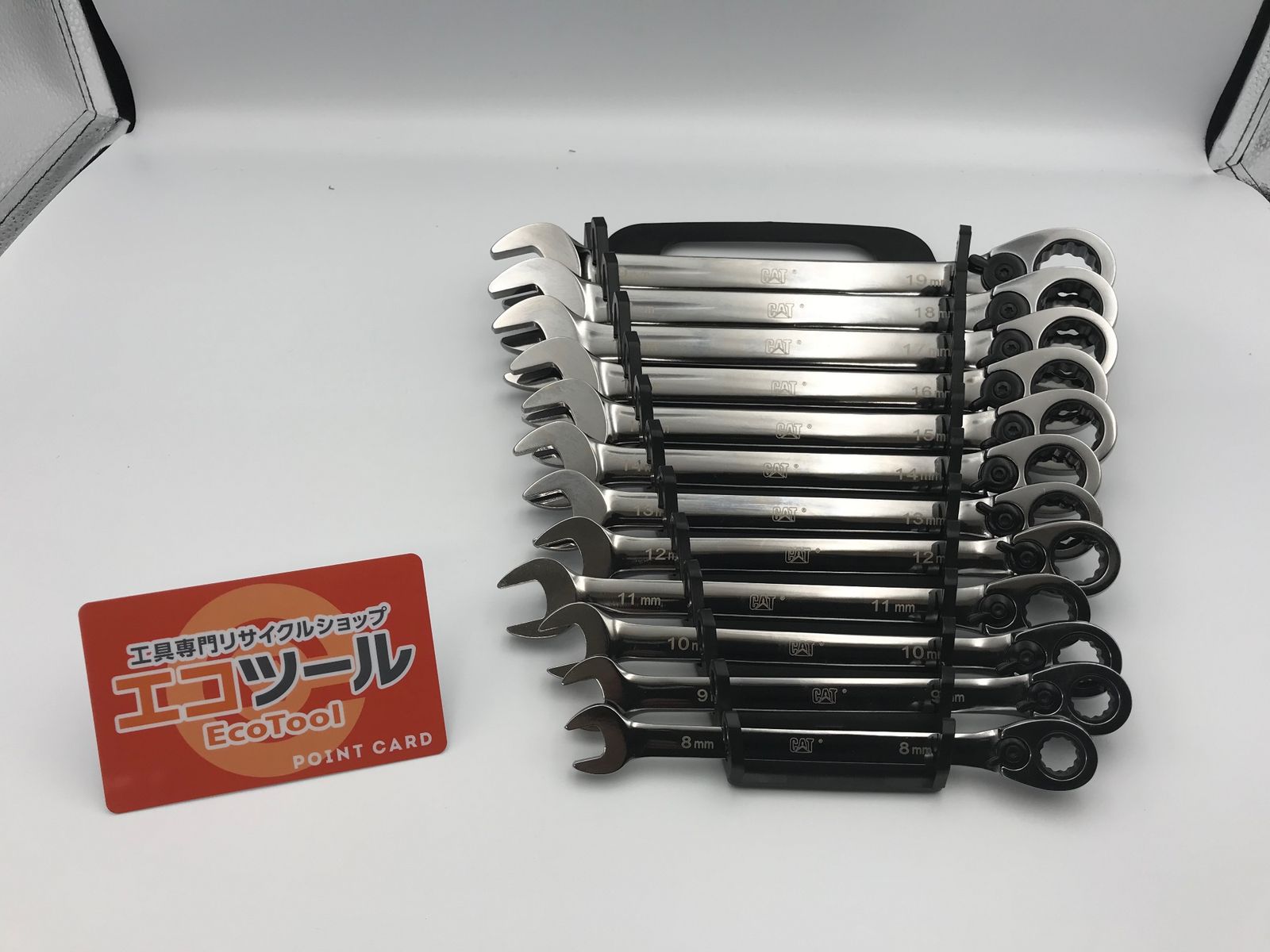 ♥に近い CAT|キャタピラー コンビネーションラチェットレンチ 12点セット 8mm-19mm ITLFJLZTTKH4 エコツール小牧ｲﾝﾀｰ店 M02