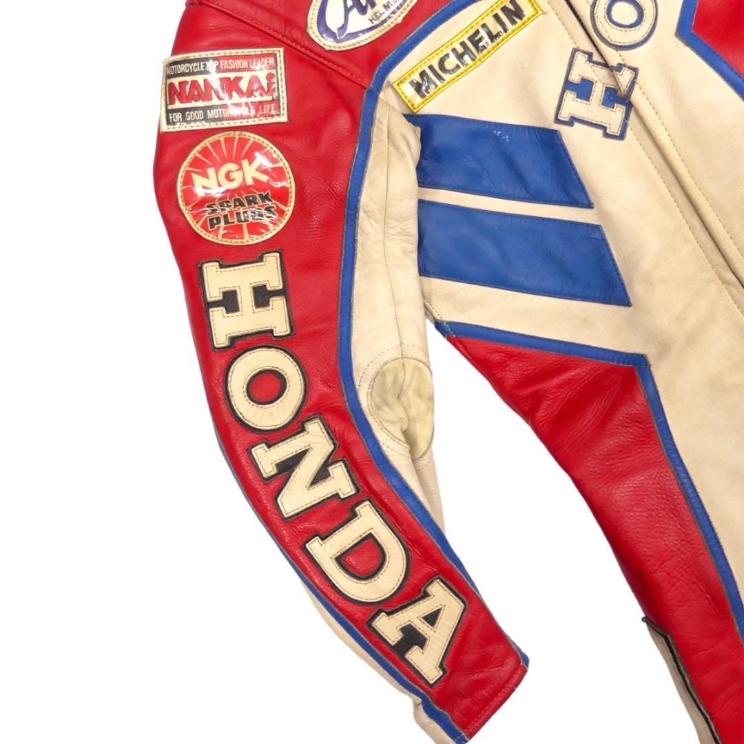 NANKAI 南海部品 レーシングスーツ メッシュ 本革 ツナギ HH9645