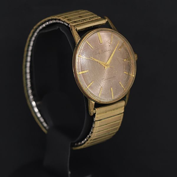 手巻き セイコー スポーツマン 17石 J15005E シルバー文字盤