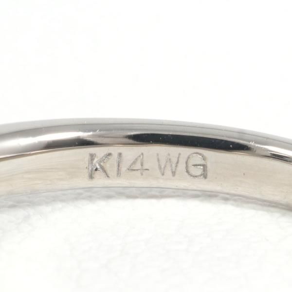 K14WG リング 指輪 8号 ダイヤ 総重量約1.7g - メルカリ