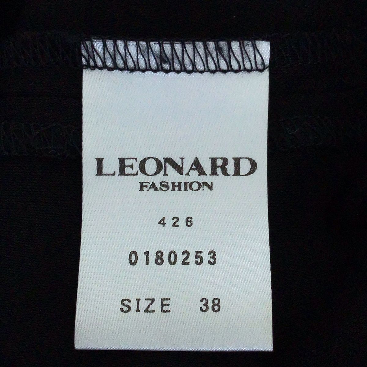 LEONARD(レオナール) ワンピース サイズ38 M レディース - 0180253 黒  