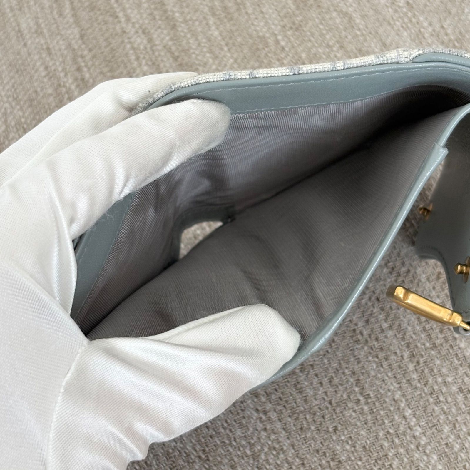 極美品】【箱付き】クリスチャンディオール 三つ折り財布