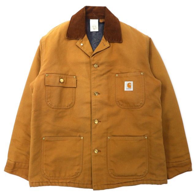 星タグUSA製80s】carhartt ミシガンチョアコート 裏地ブランケット