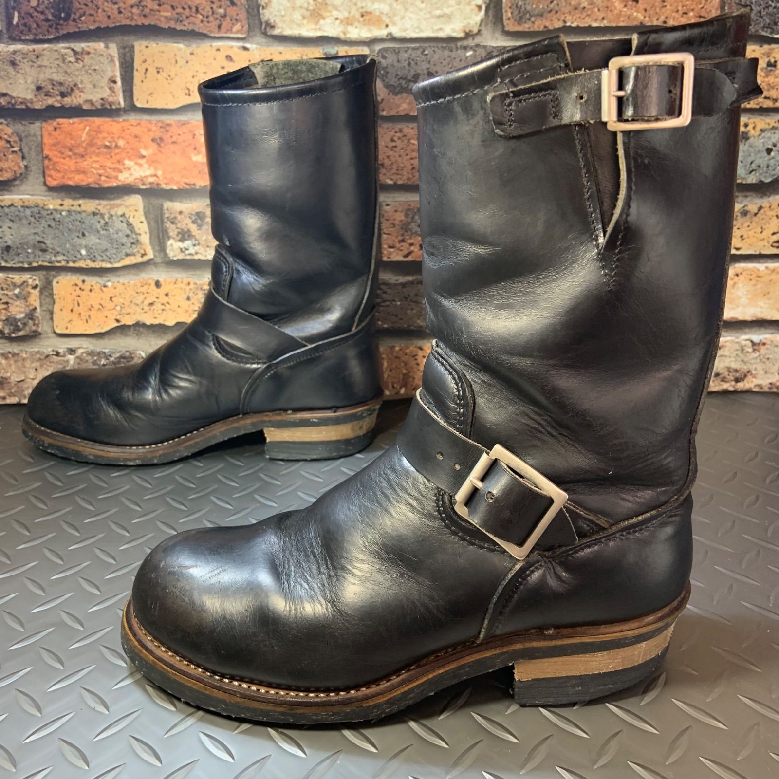 ☆REDWING 2268 PT83 1991年製 エンジニアブーツ 茶芯 US7.5D (24F11 