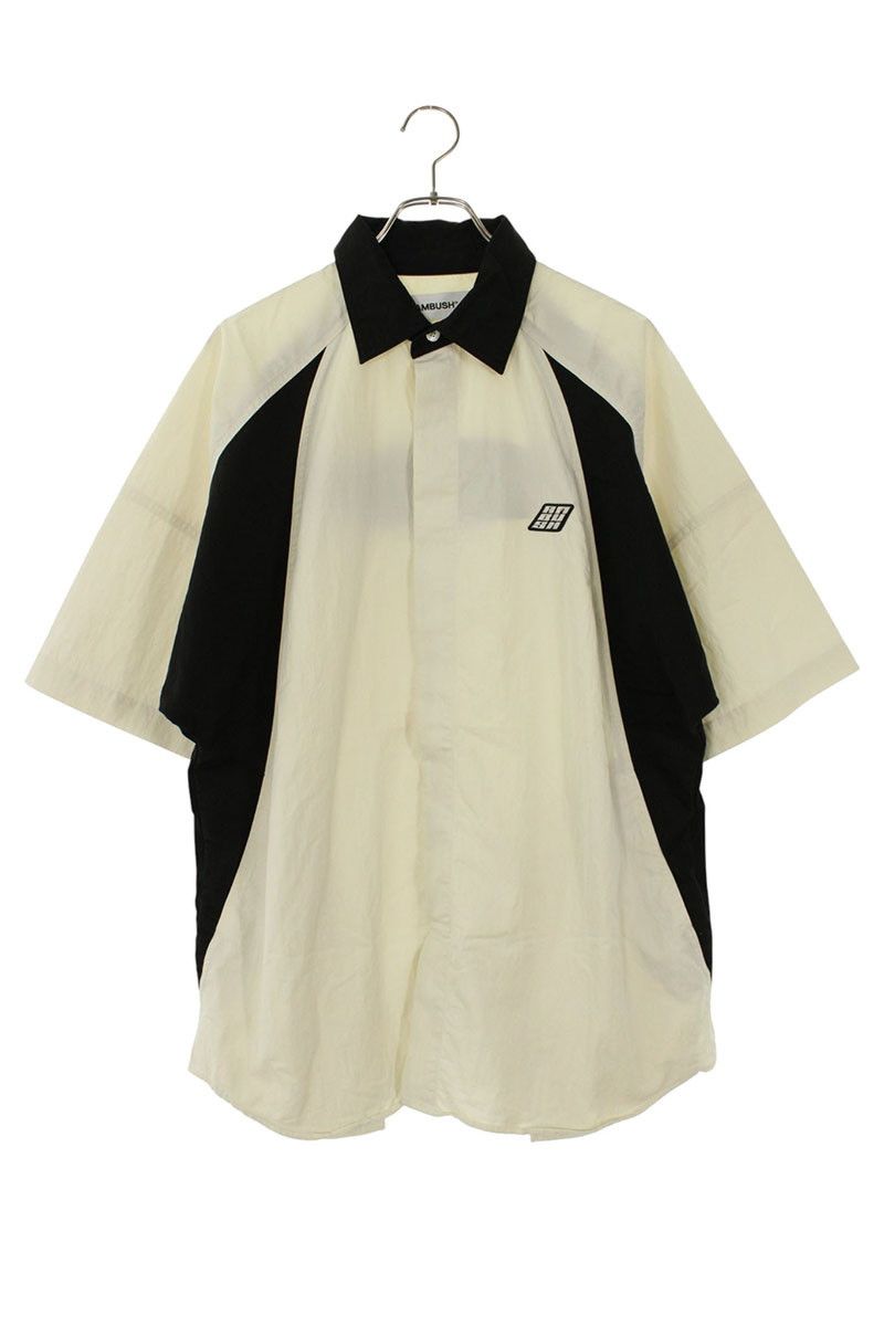 アンブッシュ BMGA070S23FAB001 コットンナイロン半袖シャツ メンズ S