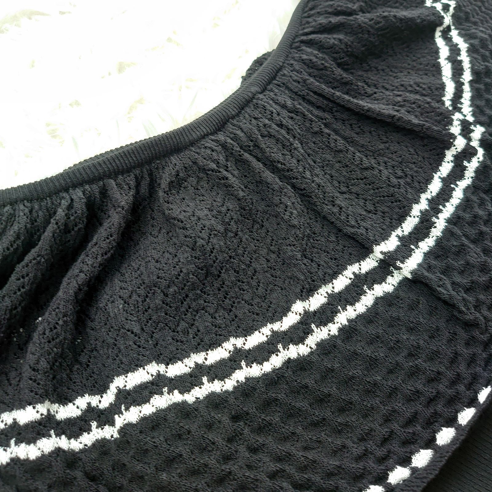 レーシーニットワンピース ペチコート付き