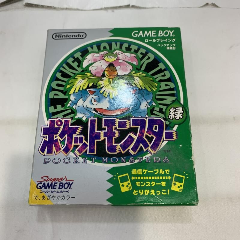 GB 箱傷み GAMEBOY ポケットモンスター 緑 19