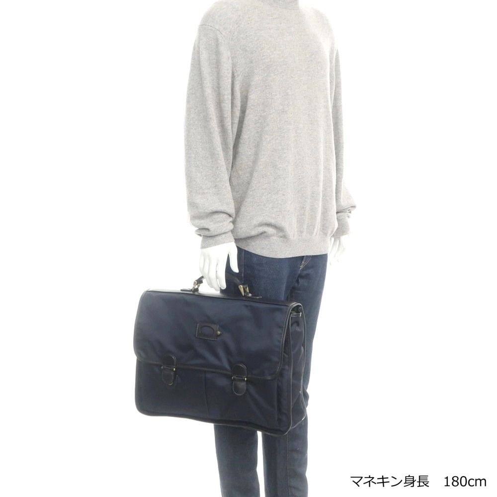 中古】フェリージ Felisi 1908 ナイロン レザー ブリーフケース