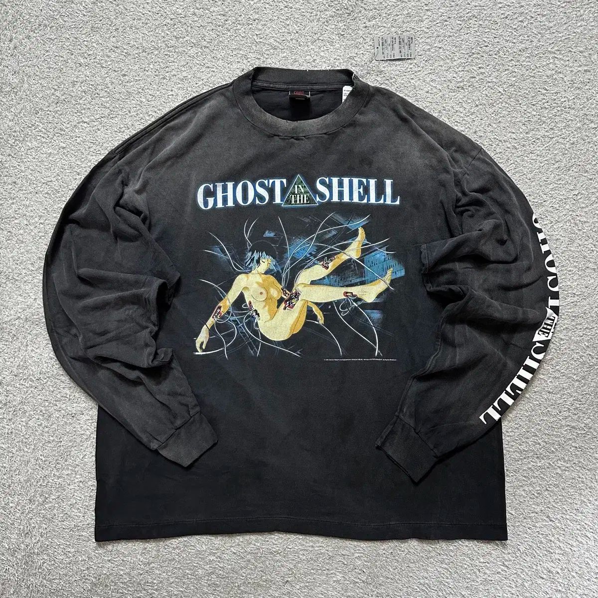 2XL SAINT MICHAEL セント マイケル ゴースト イン ザ シェル ゴースト リン もっと シェル 長袖 ロングスリーブ 黒