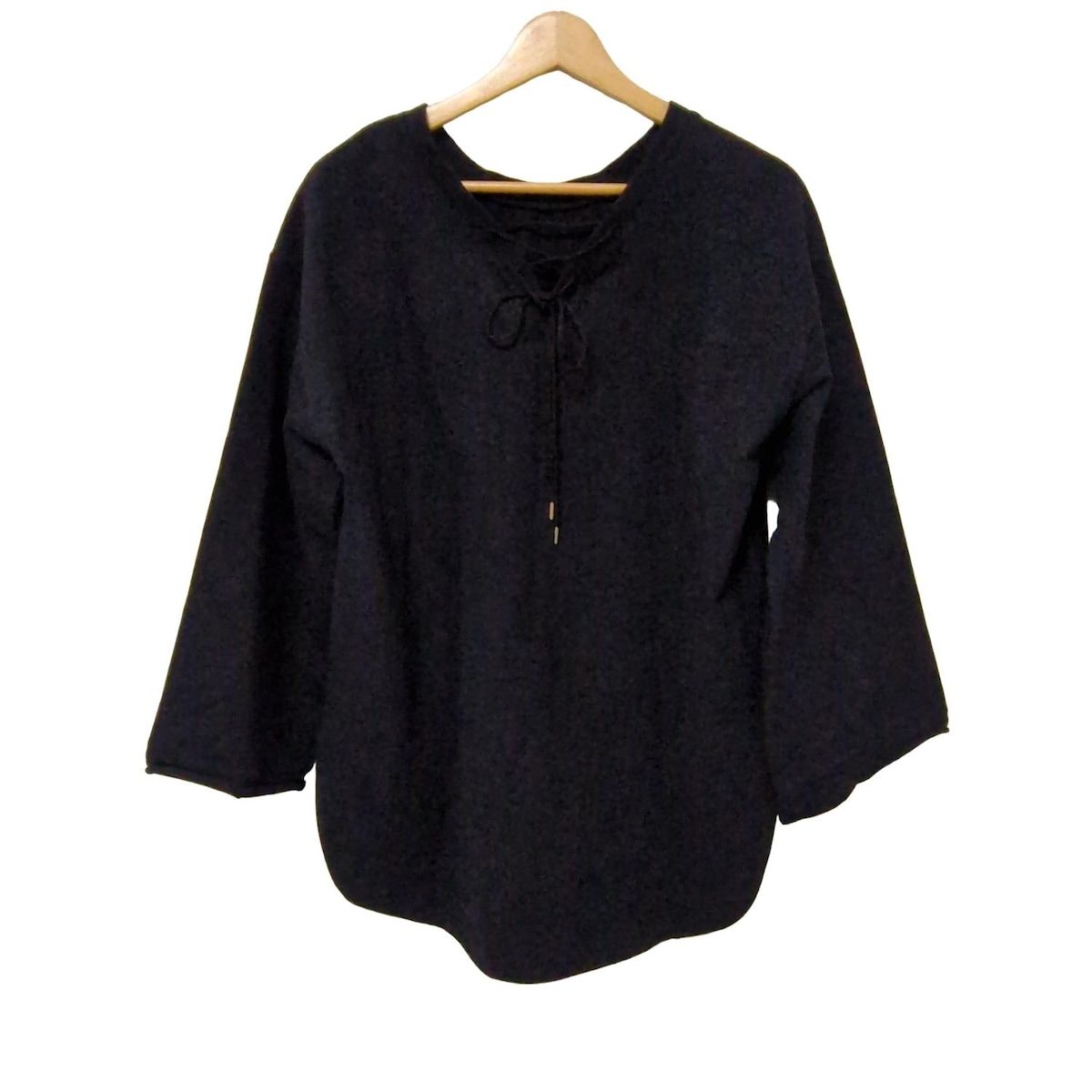 SHIPS シップス チュニック サイズF レディース - 黒 クルーネック|長袖