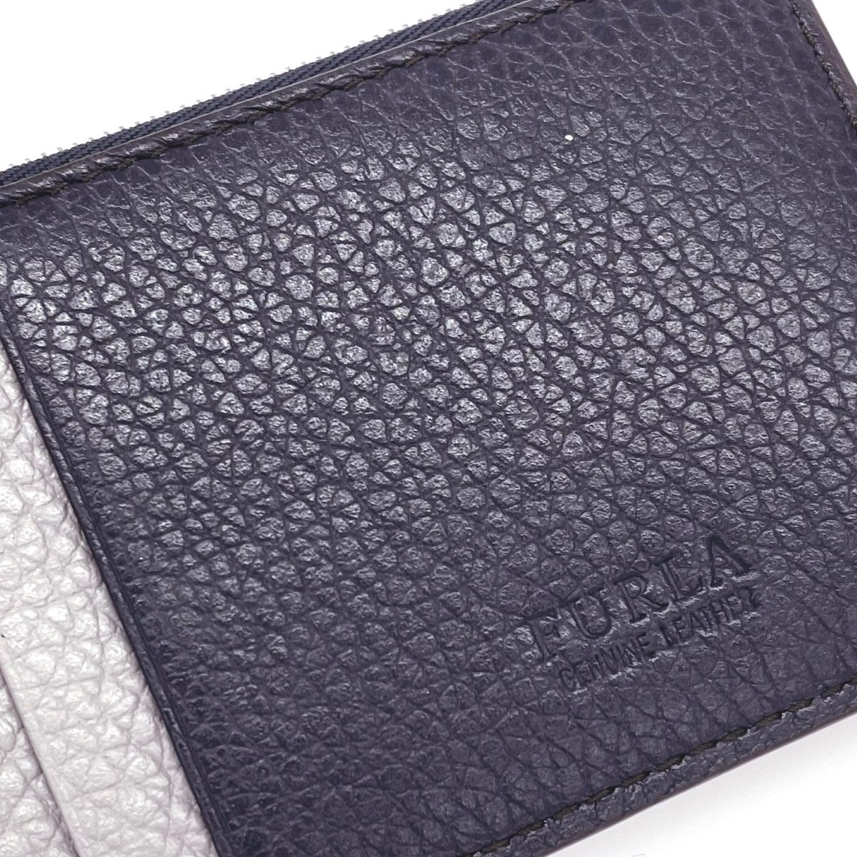 大特価 FURLA フルラ フラグメントケース コインケース ネイビー×グレー 小物