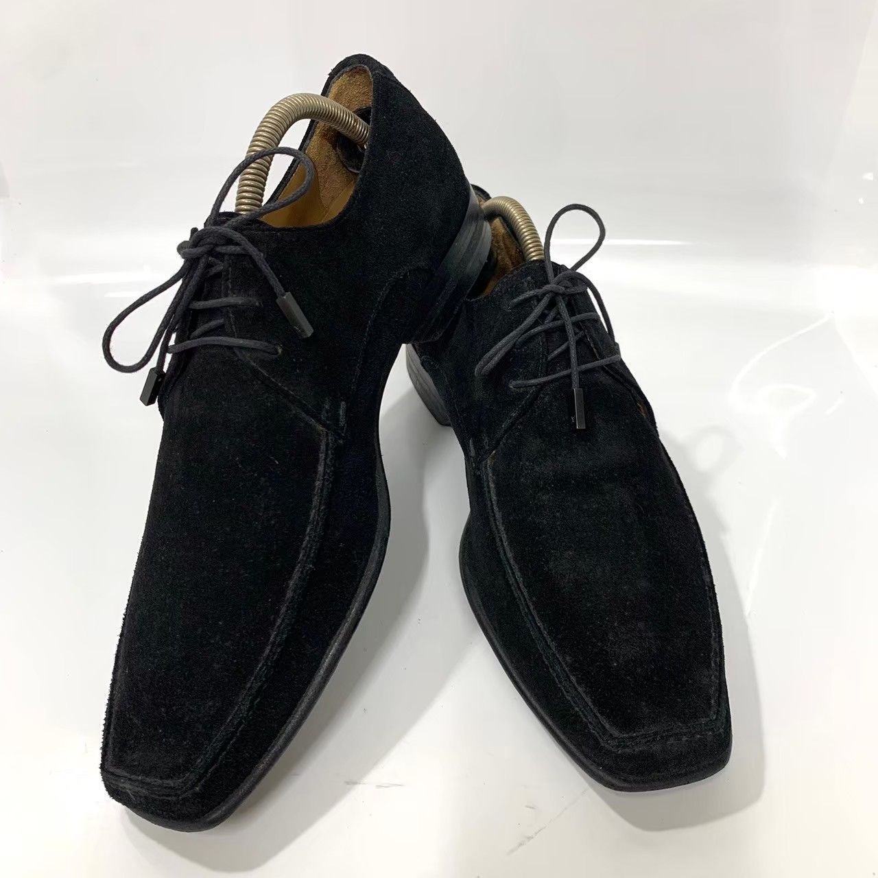 ☆-9 LOUIS VUITTON ルイヴィトン スクエアトゥ スエード ドレス 