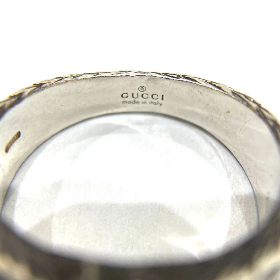 GUCCI グッチ アラベスク インターロッキングG リング 925 23号 - メルカリ
