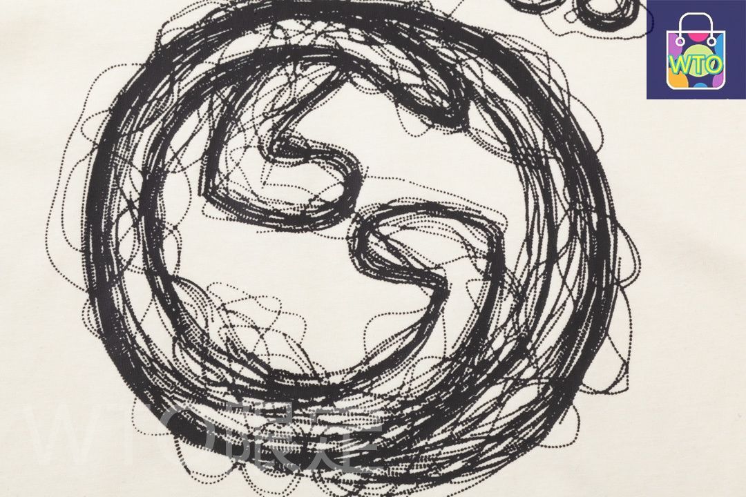 カーブレタープリントTシャツ WT