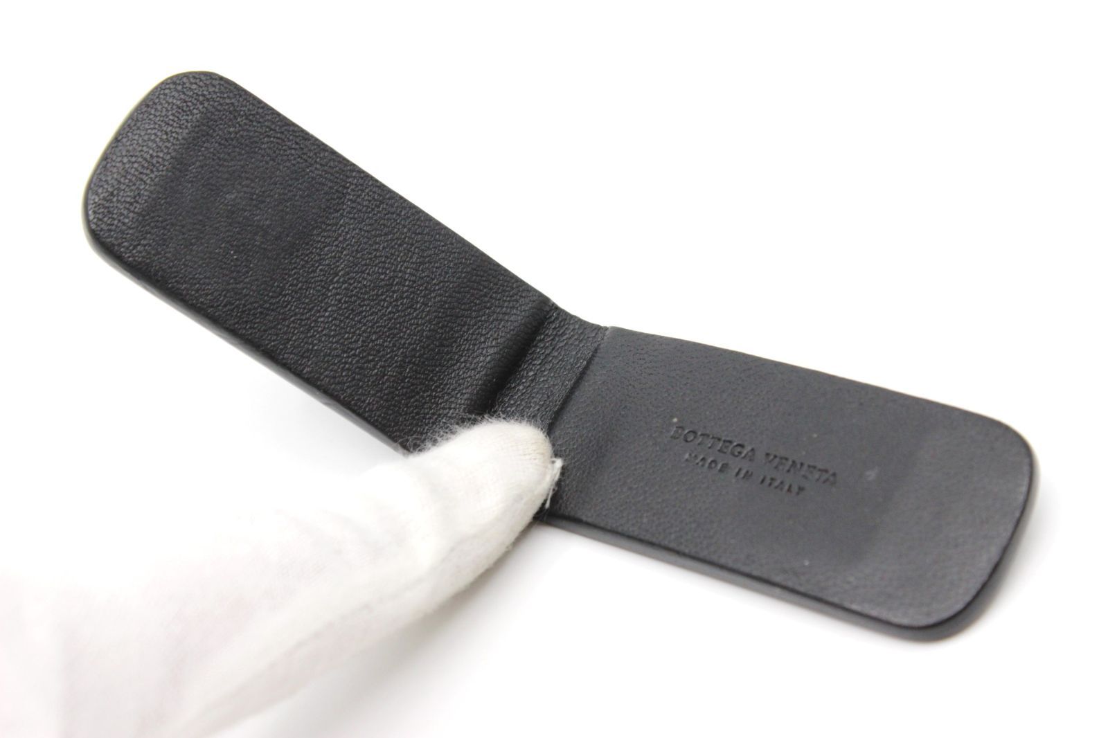 ボッテガヴェネタ マネークリップ レザー マグネット式 ブラック 黒