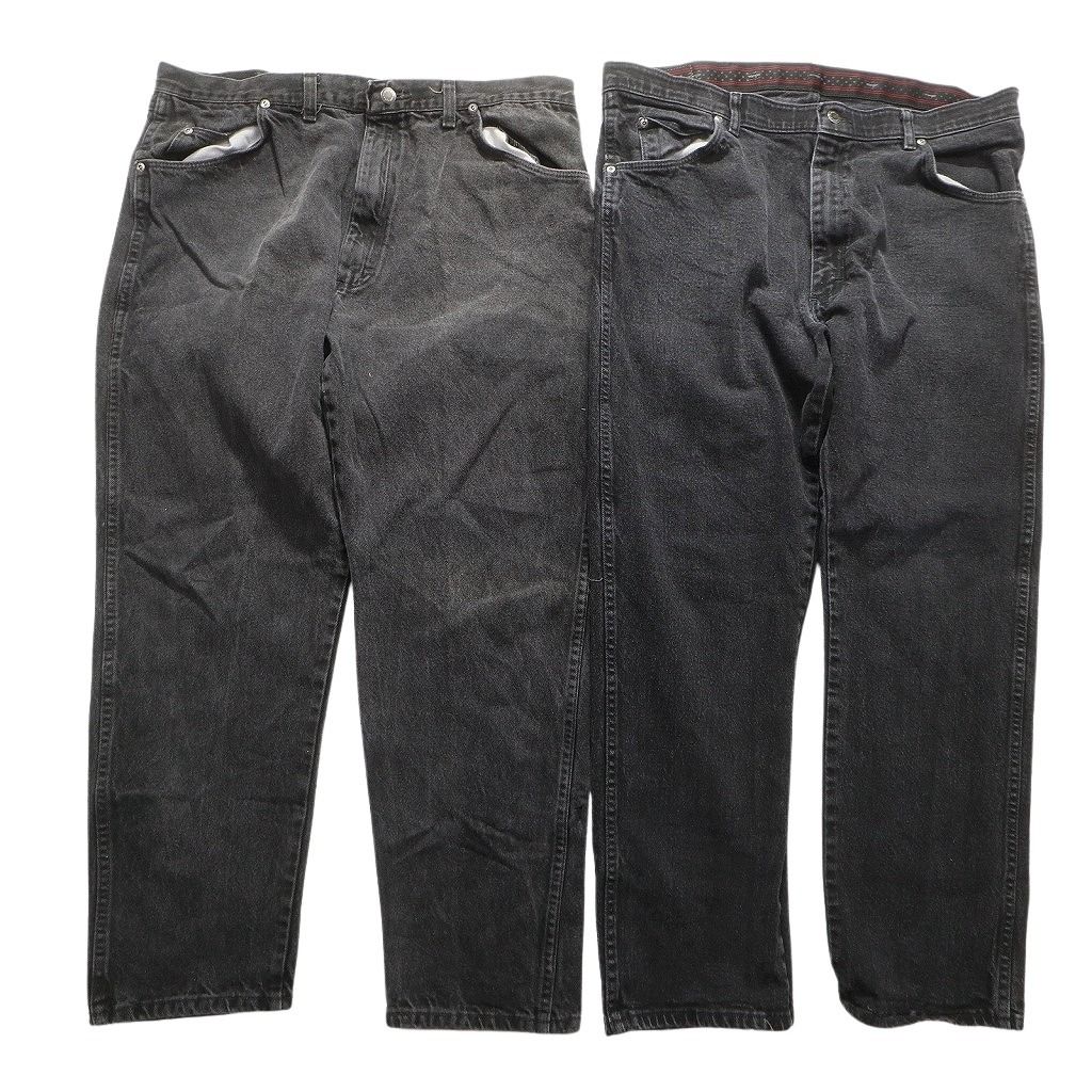 古着卸 まとめ売り Wrangler ラングラー ブラックデニム パンツ 8枚  