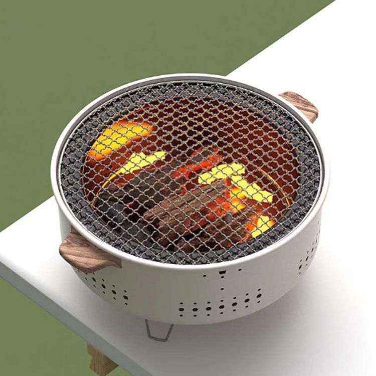 春 アウトドア 卓上 しちりん BBQ 屋外専用 鍋 炭焼き 炭火
